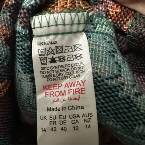 PrettyLittleThing Floral Tapestry Mini Dress Cottagecore Romantic Size 10 - Picture 13 of 16